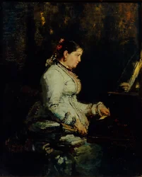Femme au grand piano, 1880