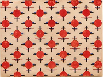 Motif suprématiste. Conception de tissu, vers 1921
