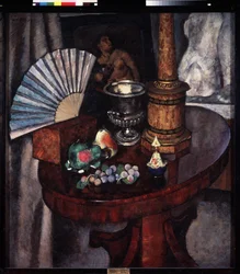 Nature morte avec éventail