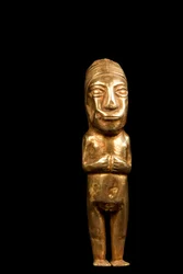 Figure nue / art inca (métal)