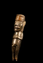Figure nue / art inca (métal)