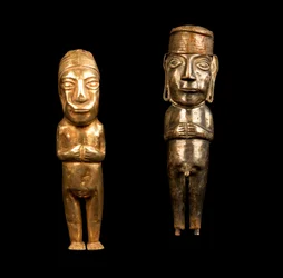 Figures nues / Art inca (métal)