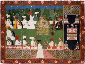 Ajit Singh 1678-1724, le Maharaja de Jodhpur, milieu du XVIIIe siècle
