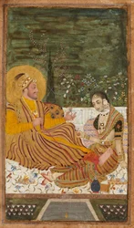 Ali Adil Shah II de Bijapur avec une femme