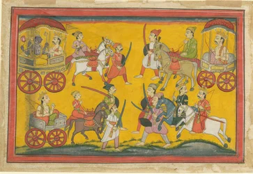 Procession de Vishnu, vers 1755