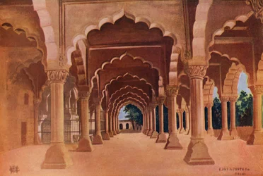 Diwan Am, Fort de Delhi (photo couleur)