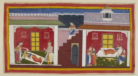 Add 15296 (1) f.22r, Manthara descend d