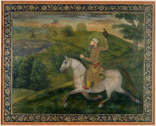 Alivardi Khan chasse au faucon