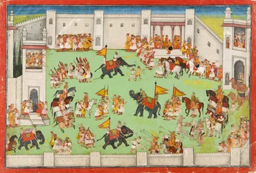 Arrivée du marié au palais, folio d