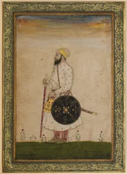 Bahram Khan, un fonctionnaire de la cour de Shah Jahan, Inde moghole, vers 1720