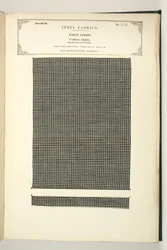 Coton à carreaux, Masulipatam, Madras, Pièces de tissu, de La Collection des fabricants de textiles de l