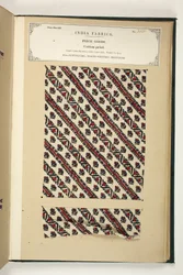 Impression de coton, Fatehgarh, Uttar Pradesh, Inde, Pièces de tissu, No. 310 de 