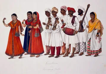 Danseuses et musiciens, c.1828