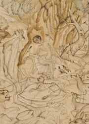 (détail) Majnun dans le désert