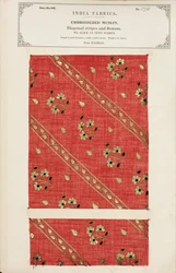 Échantillon de mousseline brodée de Madras, de The Collection of the Textile Manufacturers of India, par John Forbes Watson, publié en 1866