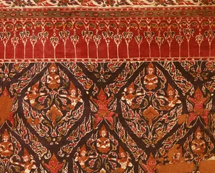 Tissu de la période Ayutthaya avec motifs thaïlandais