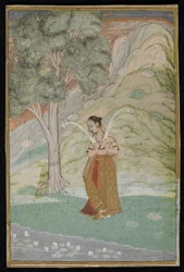 Gauri Ragini, folio de manuscrit, fin du 18ème siècle