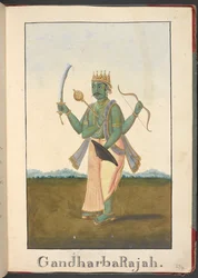 Roi des Gandharvas, les musiciens célestes