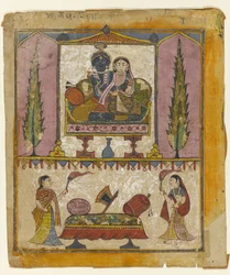 Lakshmi Naryana, frontispice du Tula Ram Bhagavata Purana