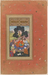 Chef mongol et ses assistants, folio de l