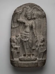Scène de la Nativité : la Naissance de Bouddha