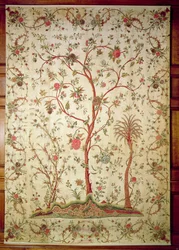 Palampore ou couvre-lit de la côte de Coromandel, vers 1770