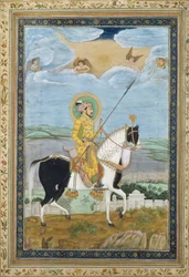 Portrait de Shah Jahan à cheval