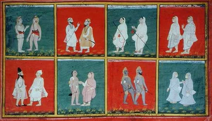 Mendiants religieux, Udaipur, c.1810-20