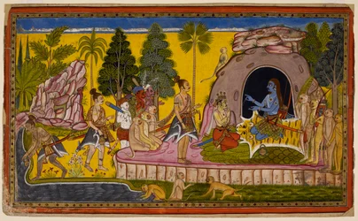 Rāma couronne Vibhīṣaṇa roi de Laṅkā et se prépare à demander l