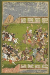 Rustam battant Afrasiyab, d