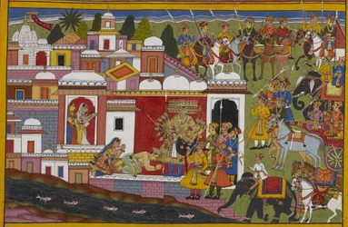 Rāvaṇa épargne Madhu à la demande de Kumbhinasi et s