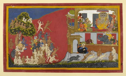 Les espions Śuka et Sāraṇa recherchent des informations sur l