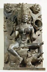 Varunani, sculpture du Temple du Soleil de Konark, Orissa, dynastie Ganga orientale