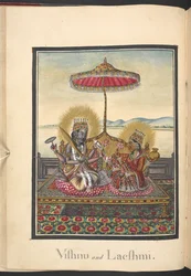 Vishnu et Laksmi