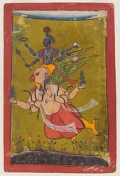 Vishnu sur Garuda, vers 1725 ou avant