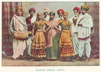 Indigènes indiens : Fête de danse de Madras