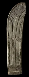 Pierre commémorative ou marqueur de tombe (penji reti), vers 19e siècle (pierre)