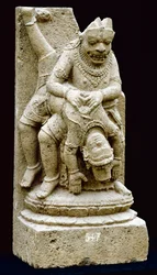 Vishnu en tant que Narasimha (andésite)