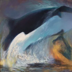 Eaux profondes, 2024 (huile sur toile)
