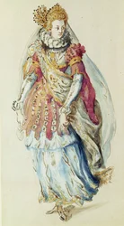 Conception de costume pour une dame masquée