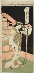 La courtisane Chibune de la maison Ebiya, de la série "Fuji-bumi (Lettres d
