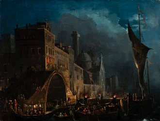 Une nuit de gala vénitienne, 1825-1835