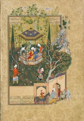 Folio du Haft Awrang Sept Trônes par Jami, années 1550