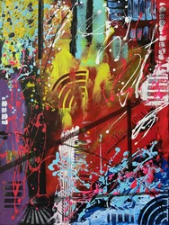 Une explosion de couleurs dynamique
