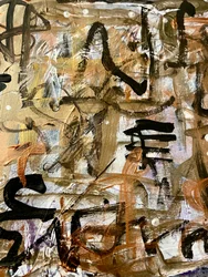 Texture calligraphique moderne