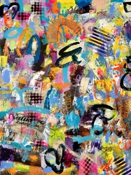Art urbain abstrait et dynamique