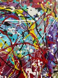 Éclaboussures de peinture éclatantes