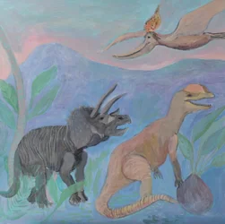 Les dinosaures de la jungle primitive