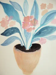 Fleur botanique en pot