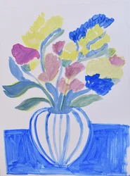 Nature morte florale éclatante